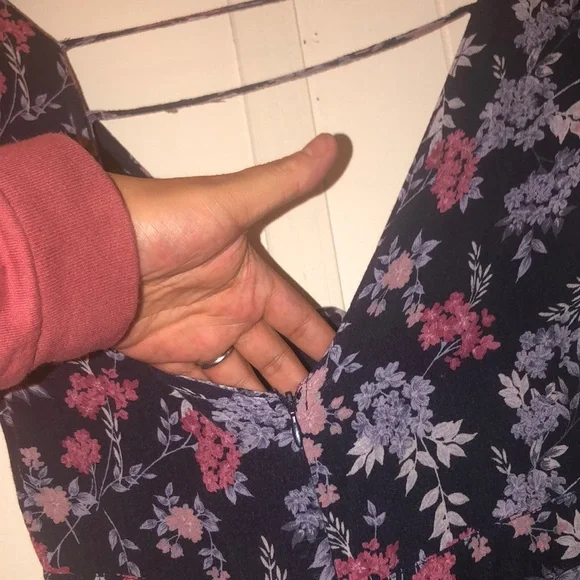 American Eagle Outfitters Pink Flutter Sleeve Mini Dress - Picture 8 of 8